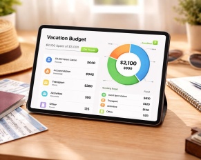 gérez facilement votre budget vacances et suivez toutes vos dépenses sur votre tablette samsung, pour des vacances sans surprise et en toute sérénité.