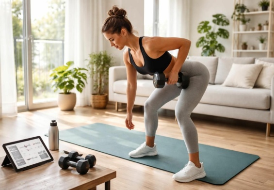 découvrez comment intégrer efficacement l'exercice du dos avec haltère à domicile dans votre routine hebdomadaire pour renforcer votre musculature et améliorer votre posture.