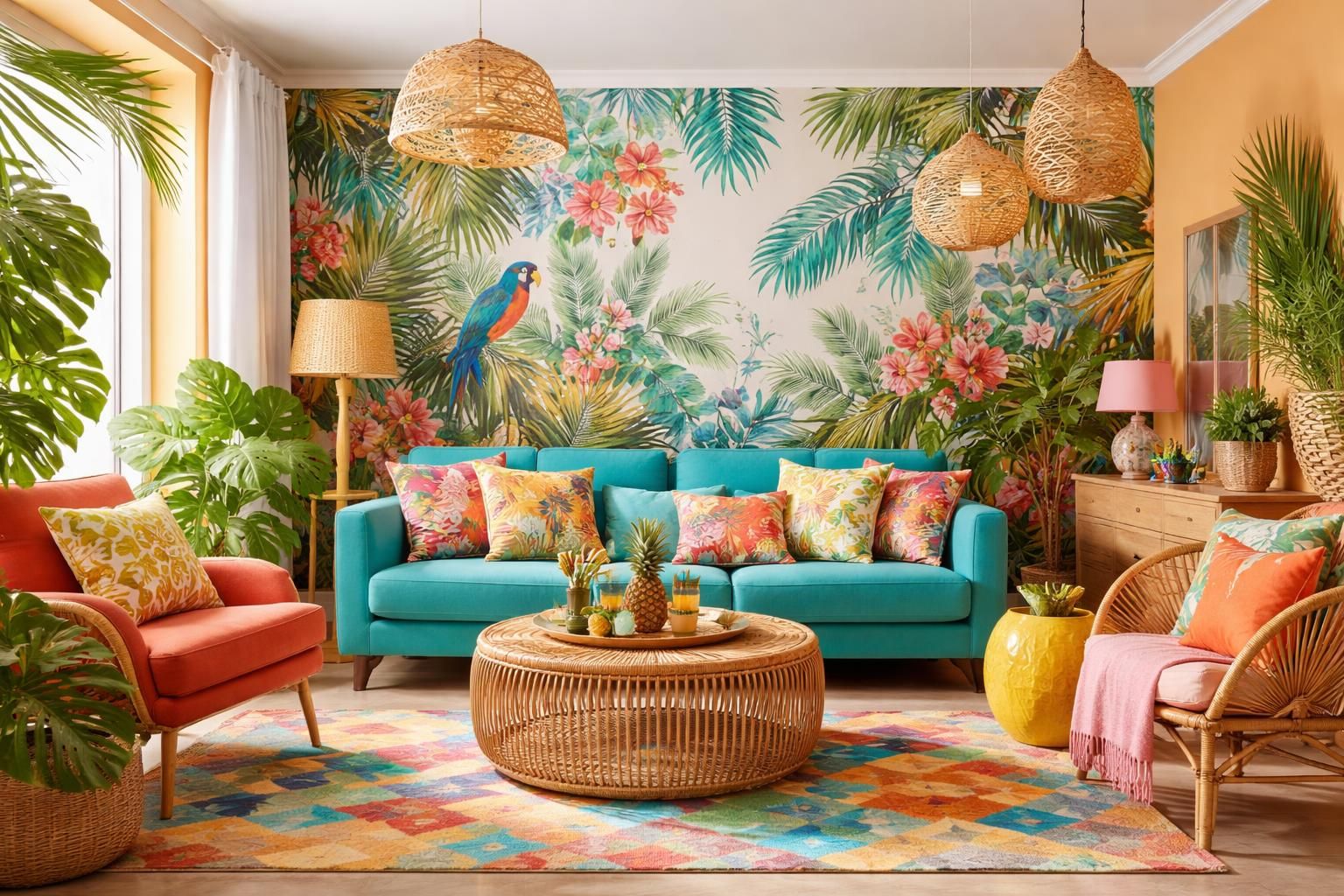 découvrez comment choisir les couleurs idéales pour une déco tropicale réussie cet été et apportez une ambiance chaleureuse et exotique à votre intérieur.