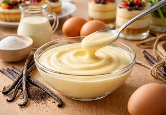 apprenez à réaliser un crémeux vanille onctueux et délicieux, idéal pour sublimer tous vos desserts avec une texture parfaite et un goût exquis.