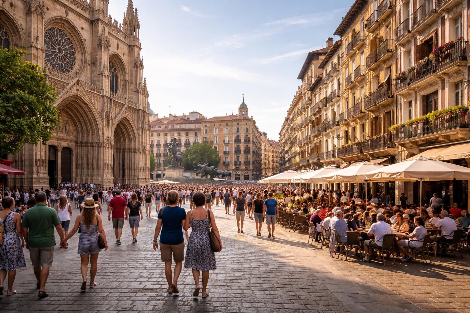découvrez les sites incontournables de pampelune, une ville riche en histoire et en culture, à travers une exploration captivante de ses lieux emblématiques.