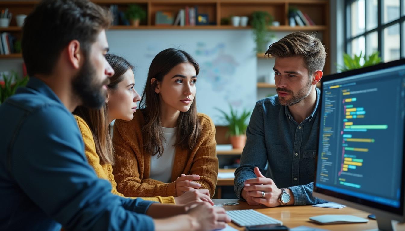 découvrez notre formation de développeur web en 12 mois : un parcours complet, pratique et structuré pour acquérir toutes les compétences nécessaires et réussir votre reconversion dans le numérique.