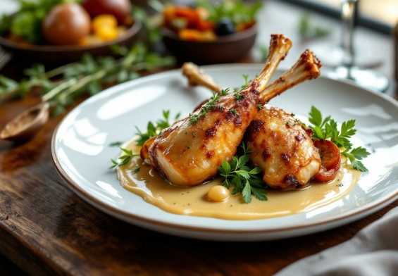 découvrez la recette de canard confit sauce foie gras, une délicieuse tradition culinaire à revisiter pour un repas gourmand et raffiné.