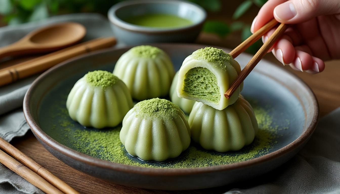 découvrez notre recette facile de mochi au matcha, une douceur japonaise qui émerveillera vos papilles avec son goût subtil et fondant.