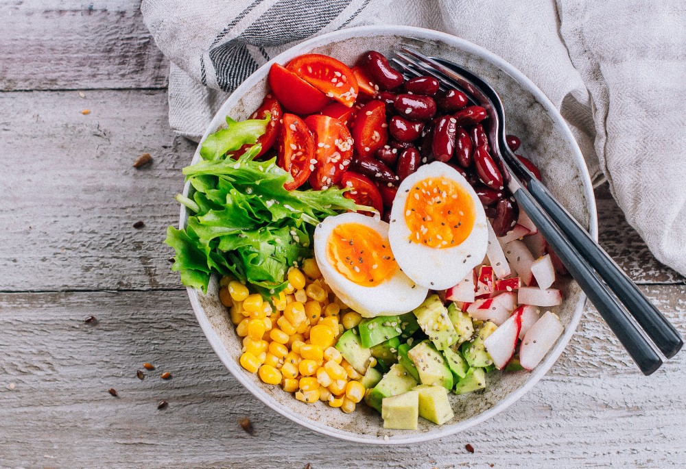 Salade de maïs et de haricots