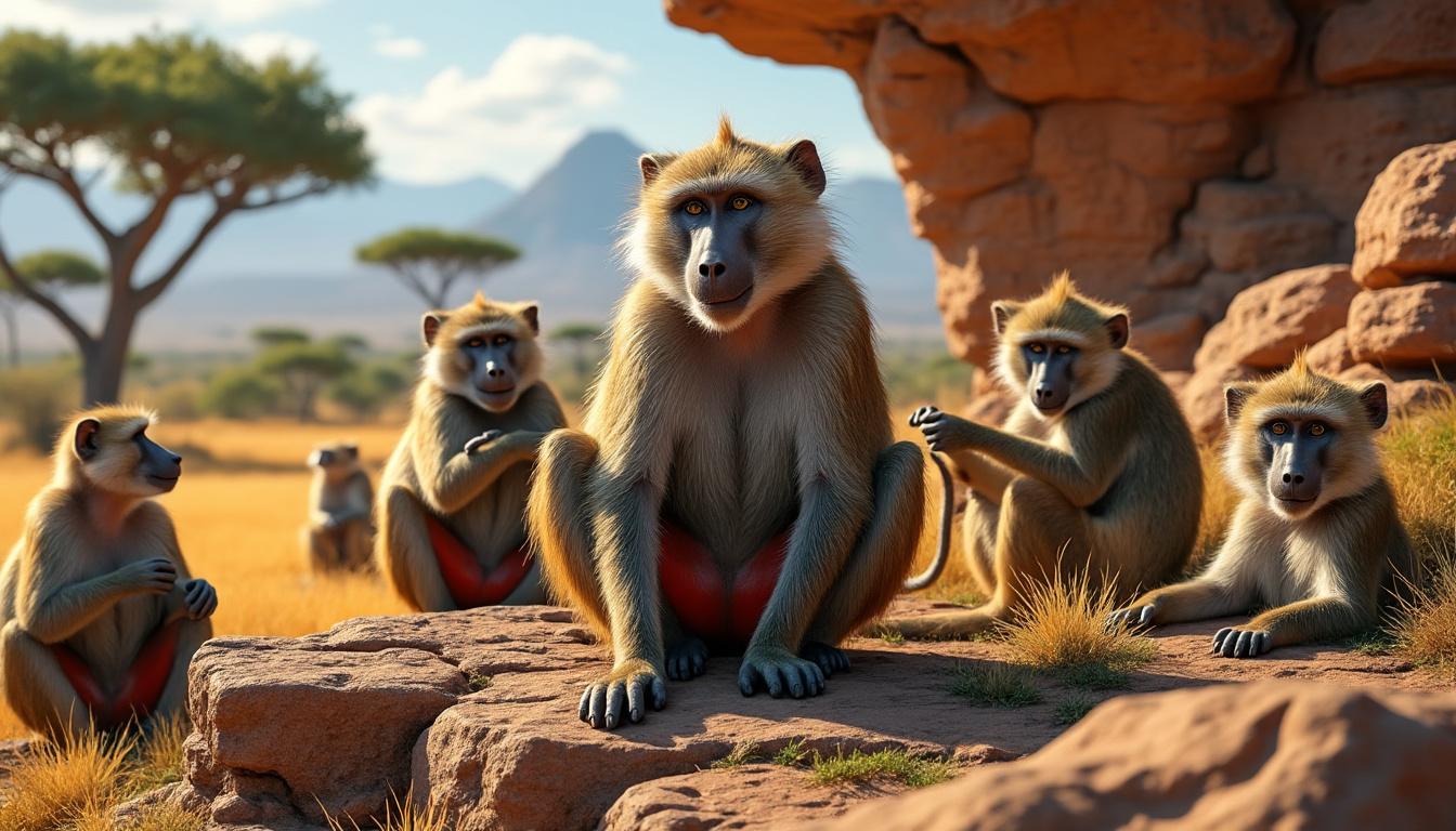 découvrez tout sur les babouins cul rouge : leurs caractéristiques, comportements et habitudes alimentaires fascinantes.