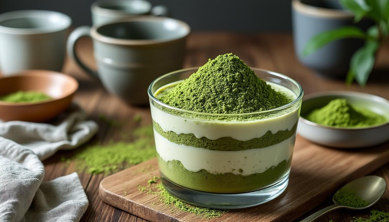 découvrez la recette facile du tiramisu au thé matcha de michalak pour régaler toute votre famille avec une touche d'originalité et de douceur.