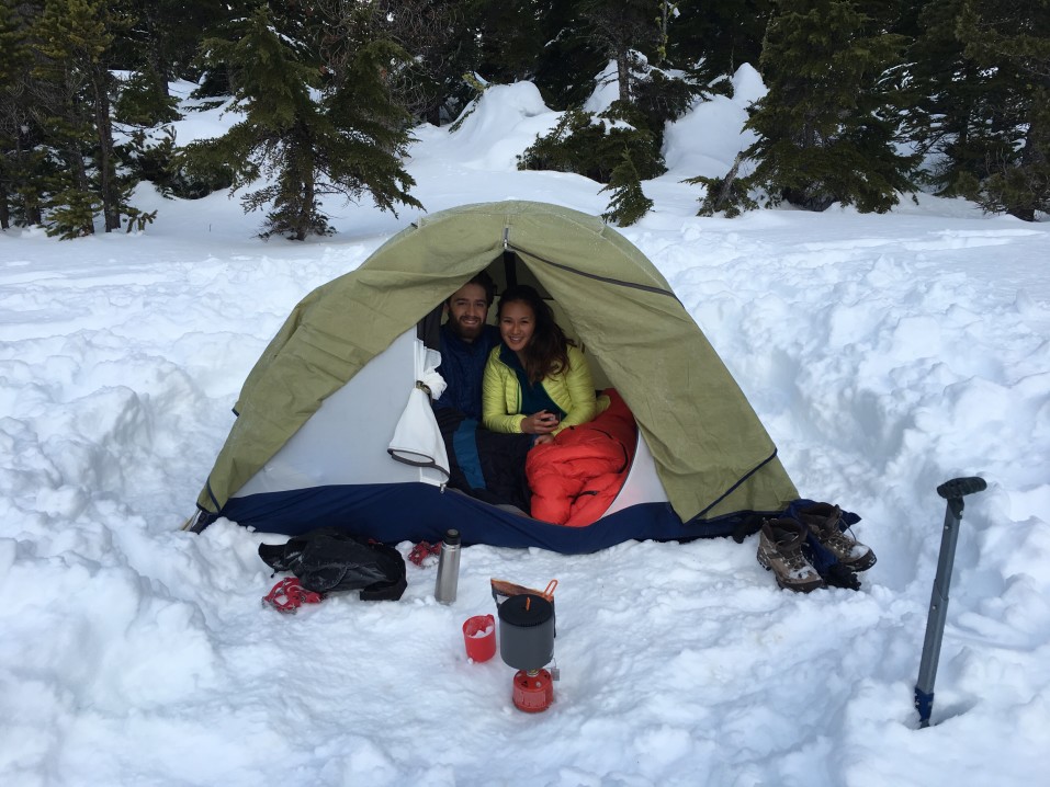camping en neige