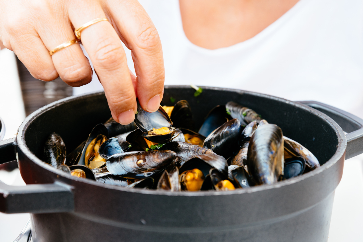 Conserver des moules cuites