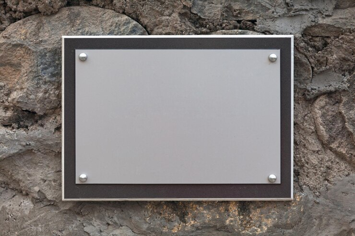 plaque professionnelle extérieure